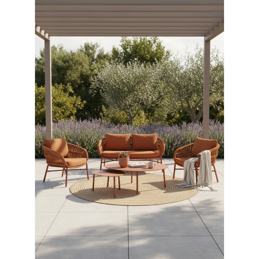 Salon complet Holly Terracotta | L'Empreinte - Outdoor