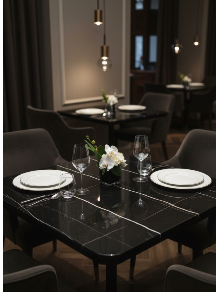 Plateau de table Matt Lauren Black |  - Plateaux de table