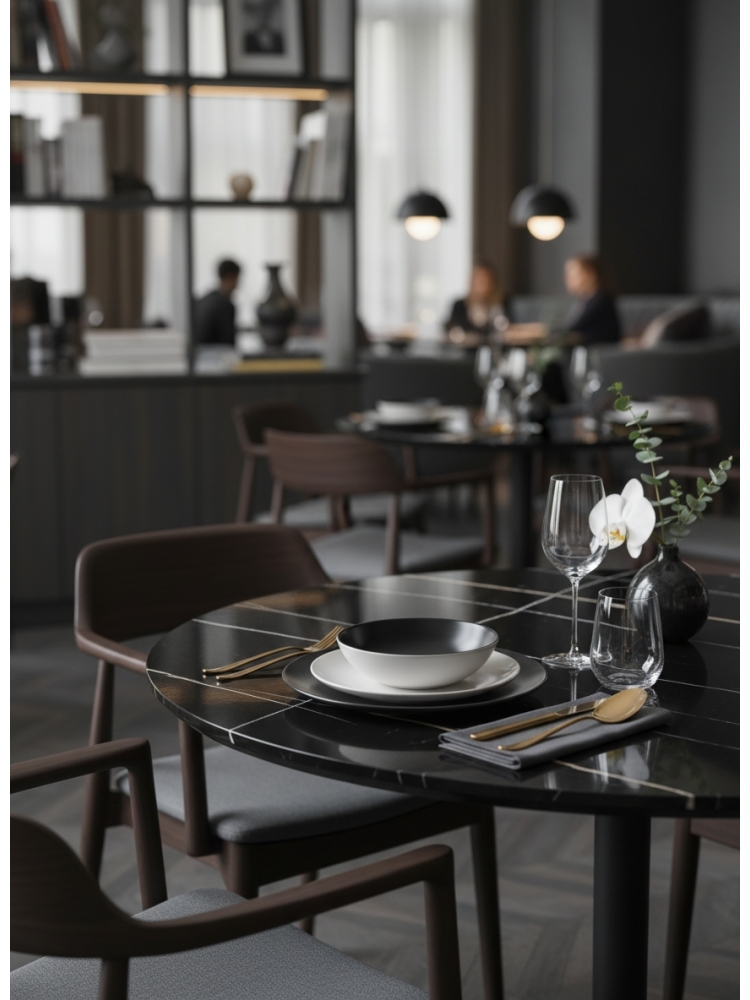 Plateau de table Matt Lauren Black |  - Plateaux de table