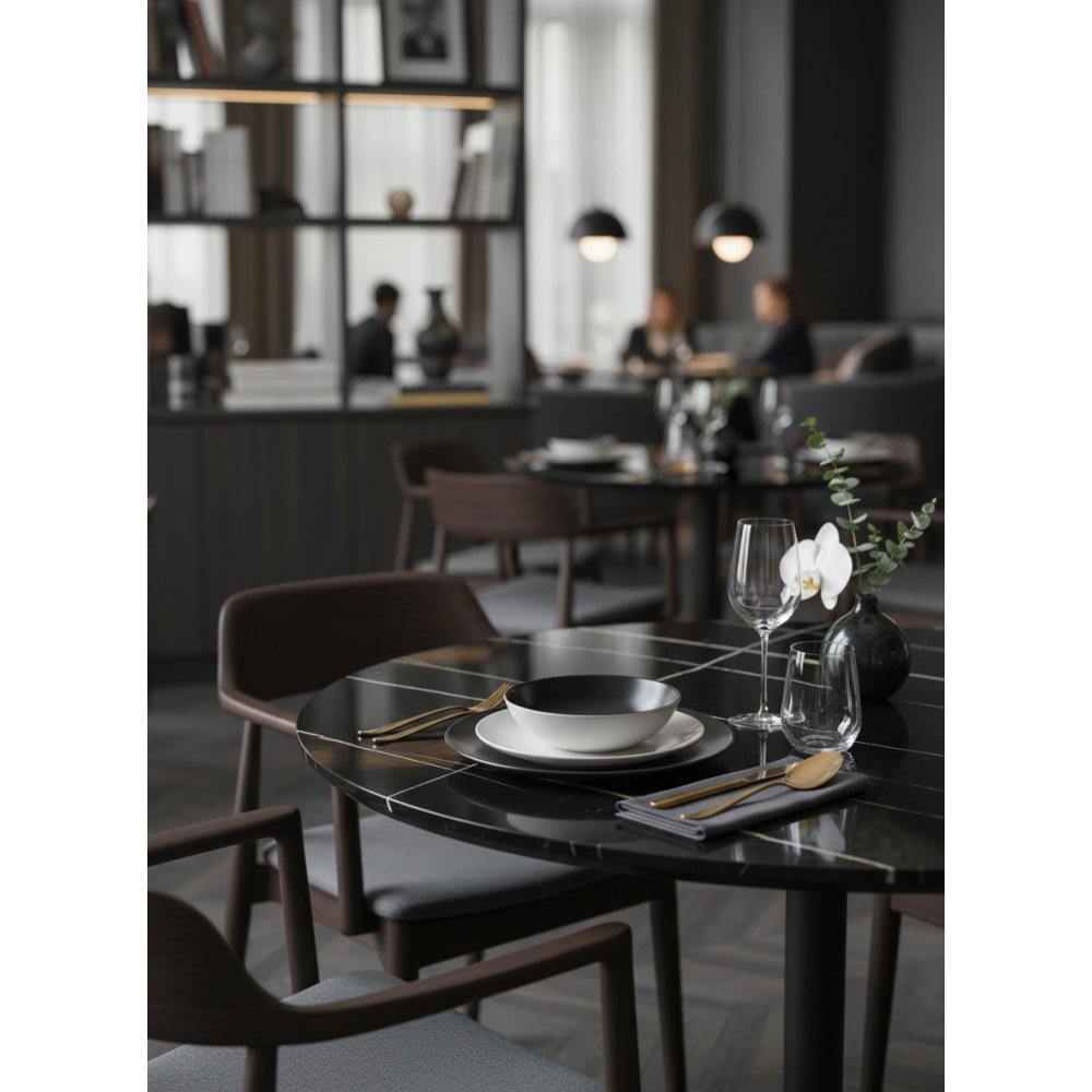 Plateau de table Matt Lauren Black |  - Plateaux de table