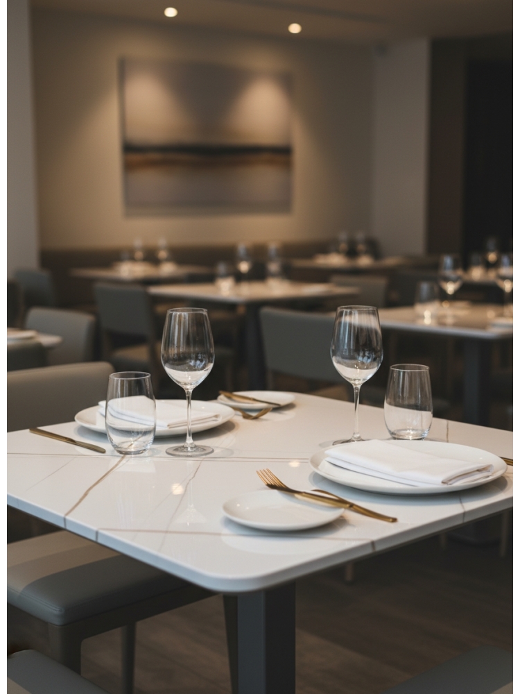 Plateau de table Matt Lauren White