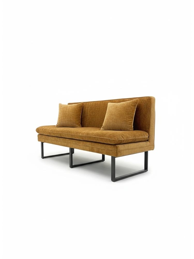 Banquette sur pied Como Ocre |  - Professionnels