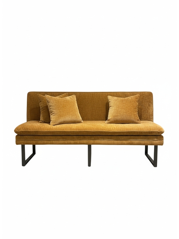Banquette sur pied Como Ocre |  - Professionnels