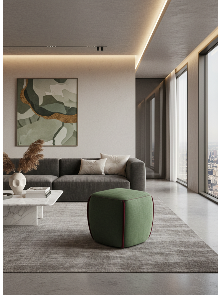 Pouf PRINCE quadro 40 cm