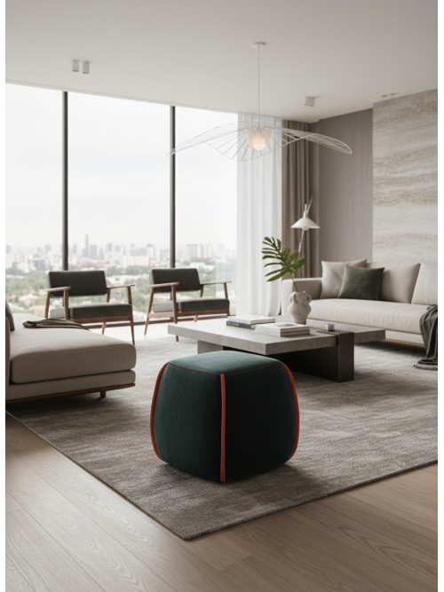 Pouf PRINCE quadro 35 cm