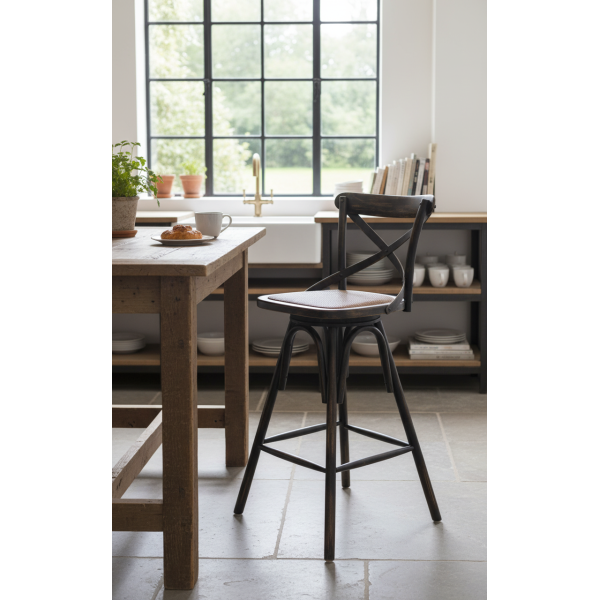 Tabouret cassidy brown antique |  - Tabourets