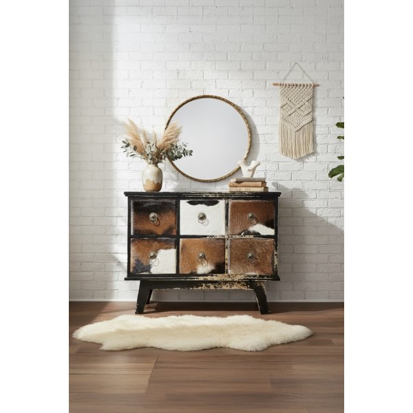 Commode Mérida vachette |  - Commodes