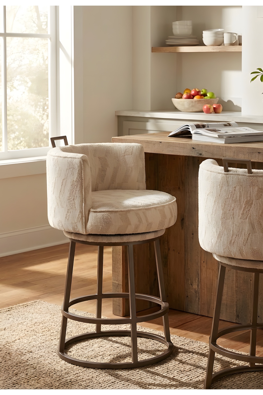 Tabouret Dana beige | L'Empreinte - Tabourets