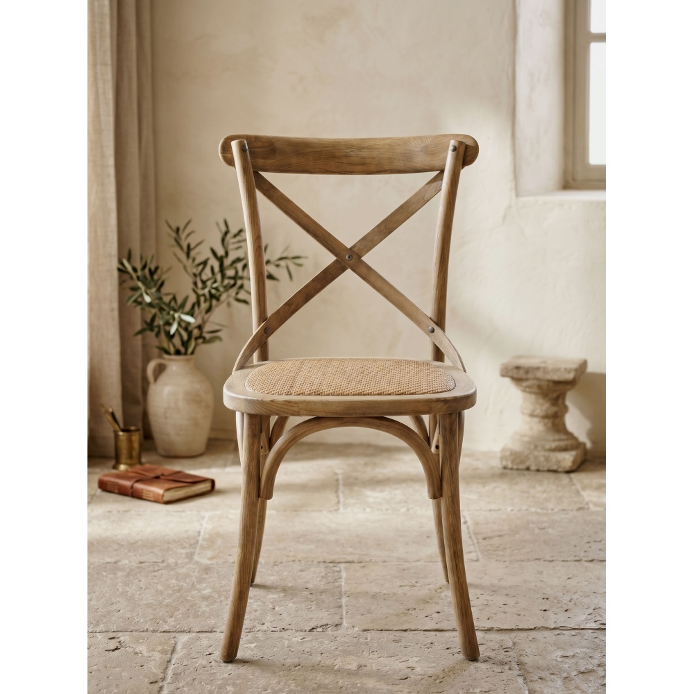 Chaise bistrot Cassidy naturel |  - Chaises