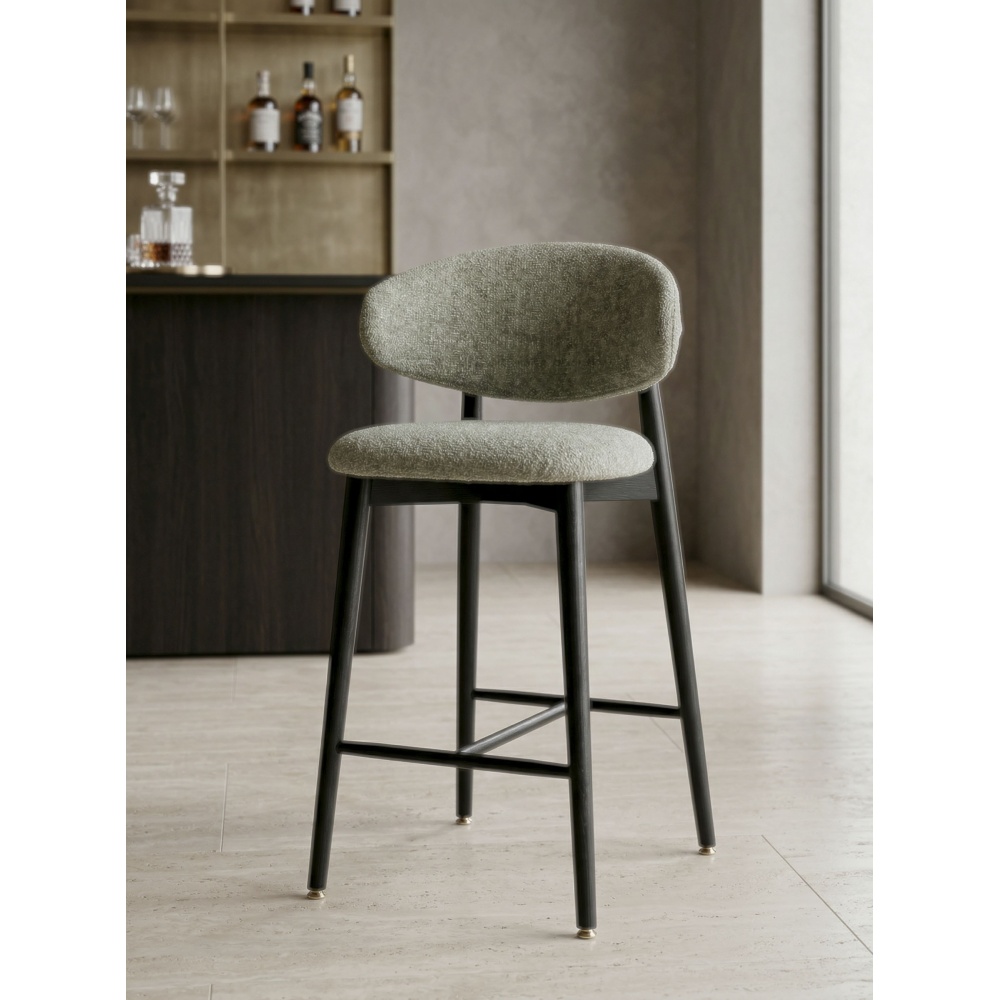 Tabouret Jaspe Black & Yellow | L'Empreinte - Boutique