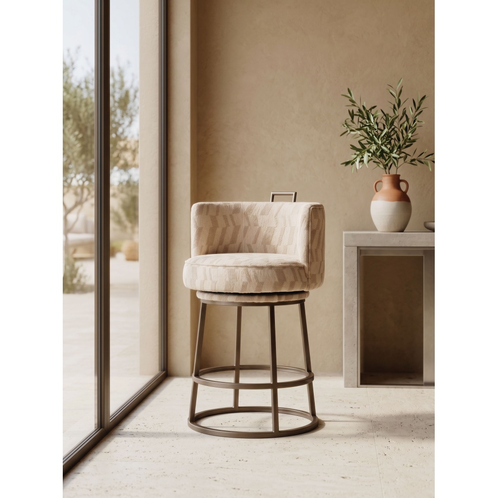 Tabouret Dana beige | L'Empreinte - Tabourets