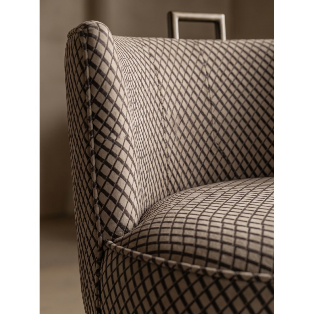 Tabouret Dana imprimé black brown | L'Empreinte - Tabourets