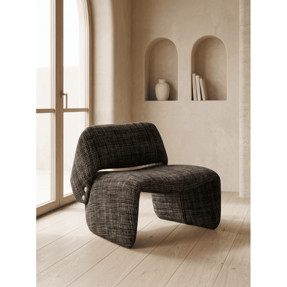 Fauteuil Roma Gris chiné | L'Empreinte - Fauteuils