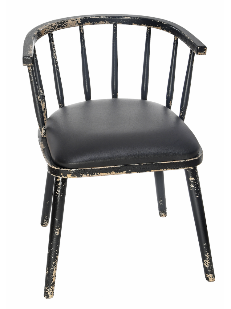Chaise bistrot London noire |  - Chaises
