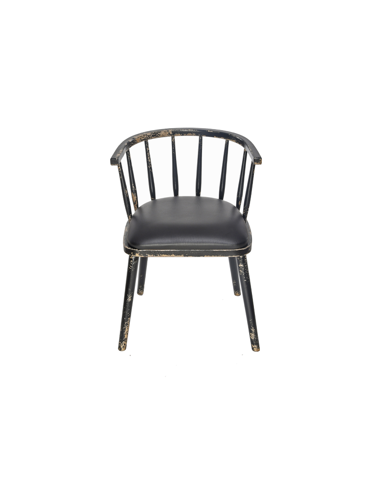 Chaise bistrot London noire |  - Chaises