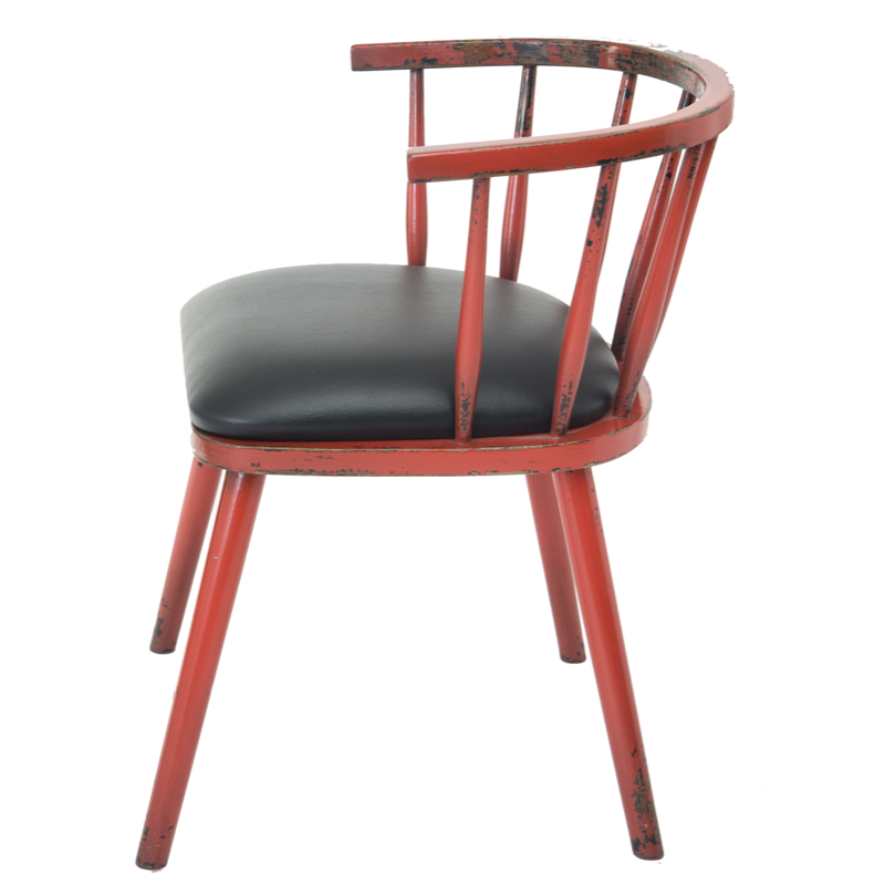 Chaise bistrot London rouge |  - Chaises
