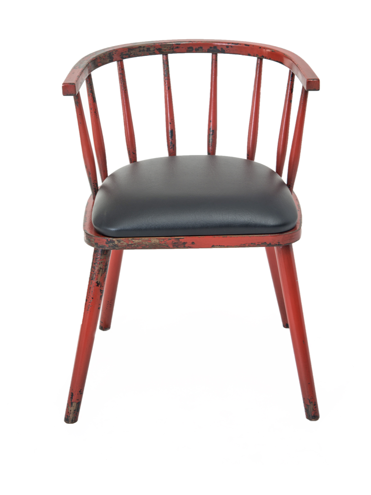 Chaise bistrot London rouge |  - Chaises