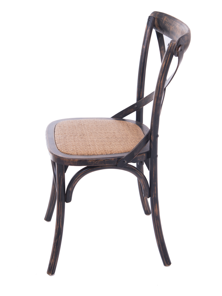 Chaise bistrot Cassidy brown antique |  - Chaises