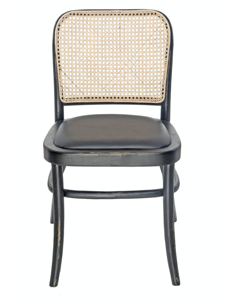 Chaise Cannage Cassidy Black Antique