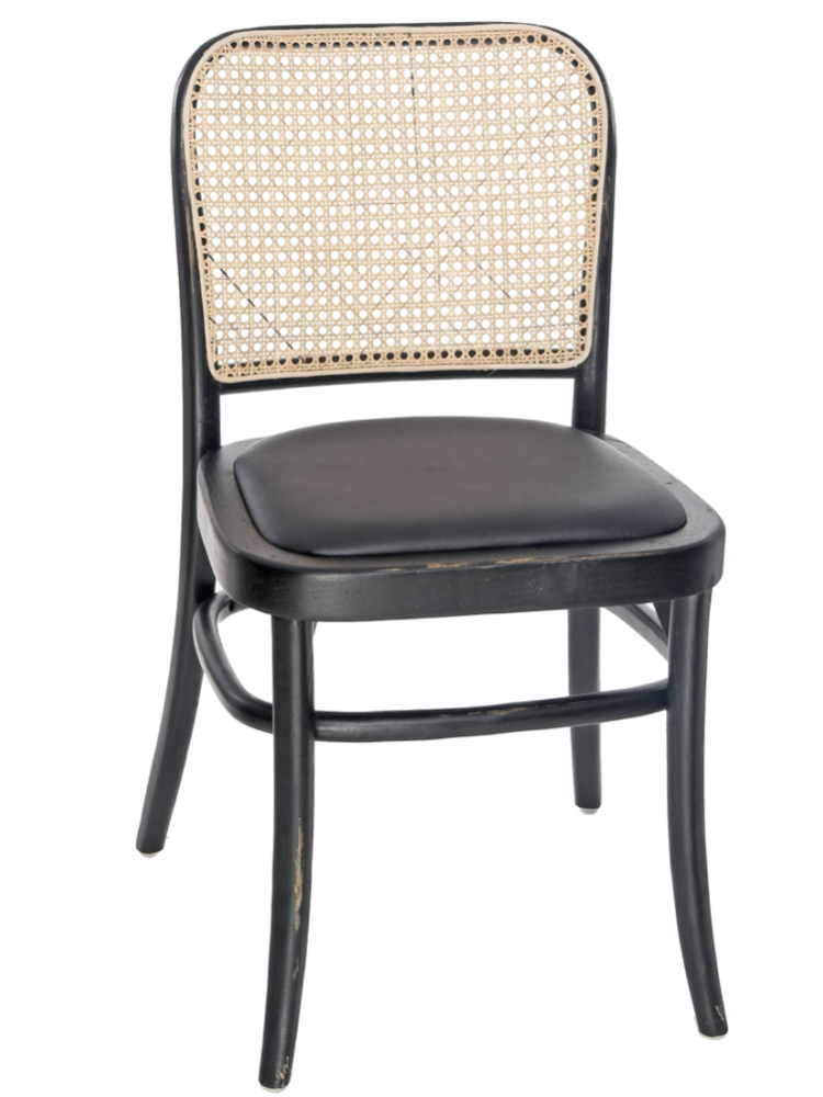 Chaise Cannage Cassidy Black Antique |  - Boutique