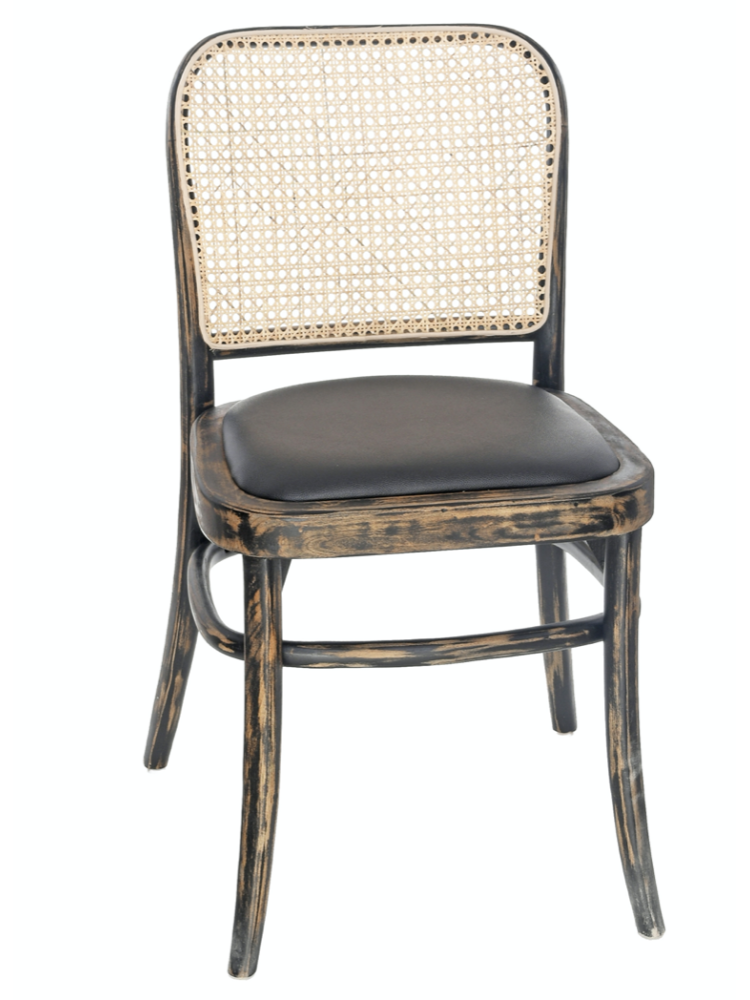 Chaise Cannage Cassidy Brown Antique |  - Chaises