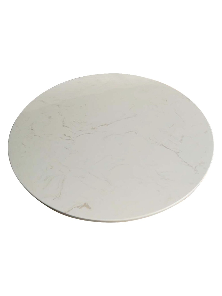 Plateau de table rond marbre artificiel |  - Plateaux de table