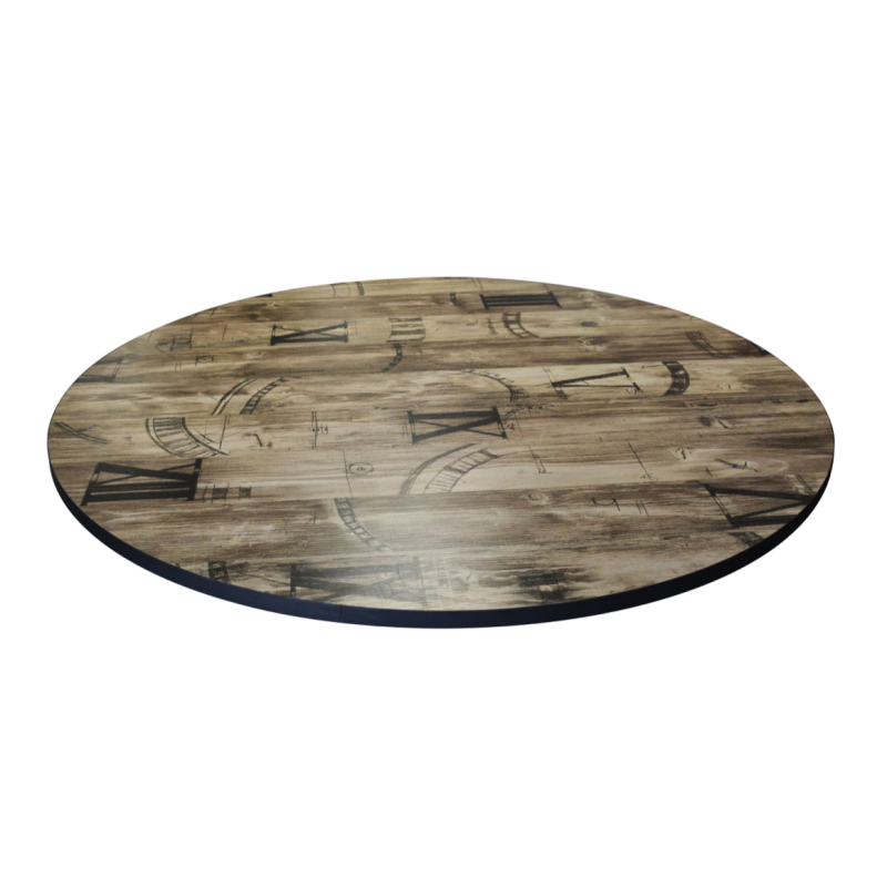 Plateau de table rond mélamine |  - Plateaux de table