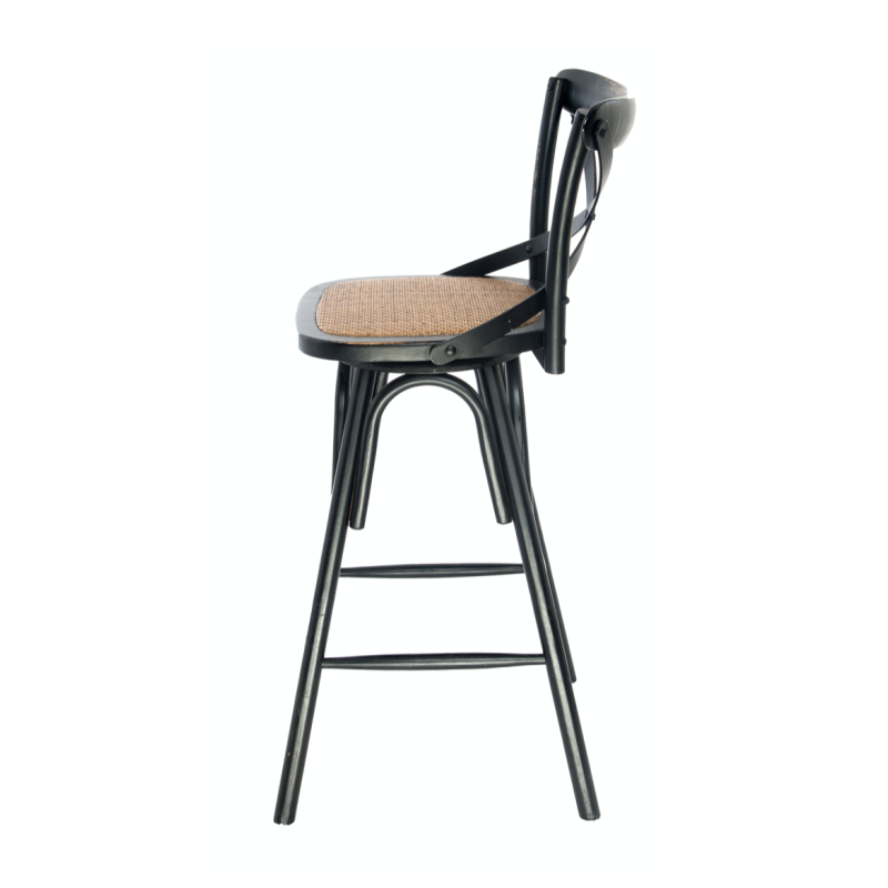 Taboret cassidy black antique |  - Tabourets